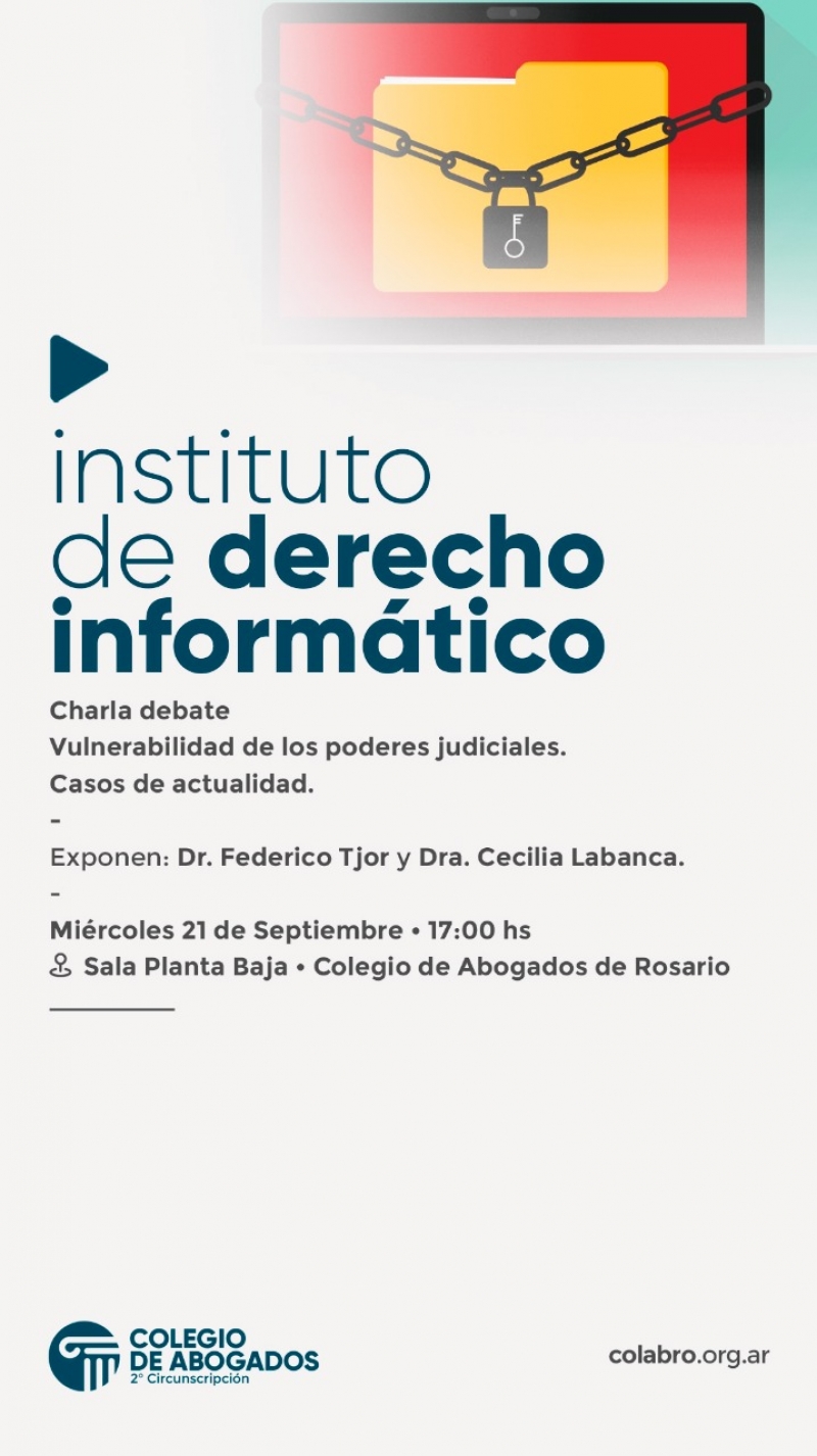 Charla debate Vulnerabilidad de los poderes judiciales. Casos de actualidad. - 21/09/2022